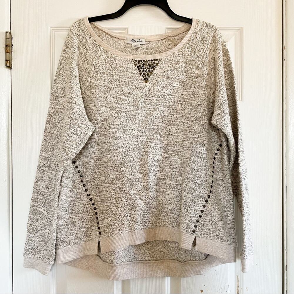Lucky Lotus Embellished Oversized Sweater